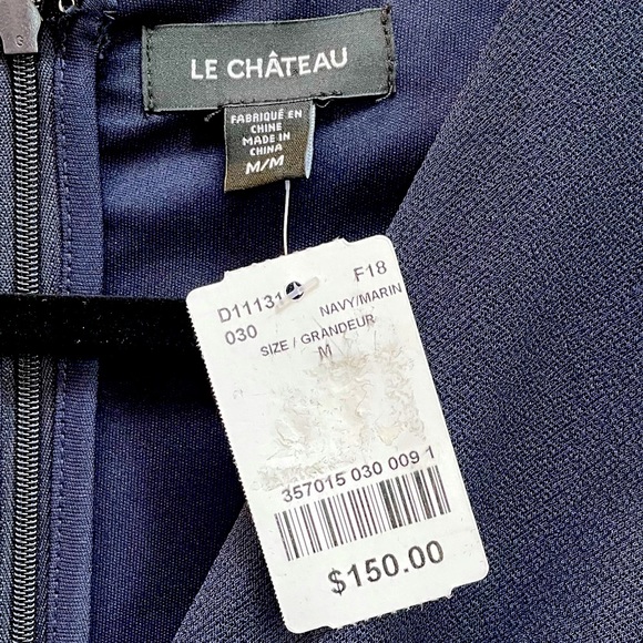 NWT Navy Le Chateau midi dress - Picture 5 of 5